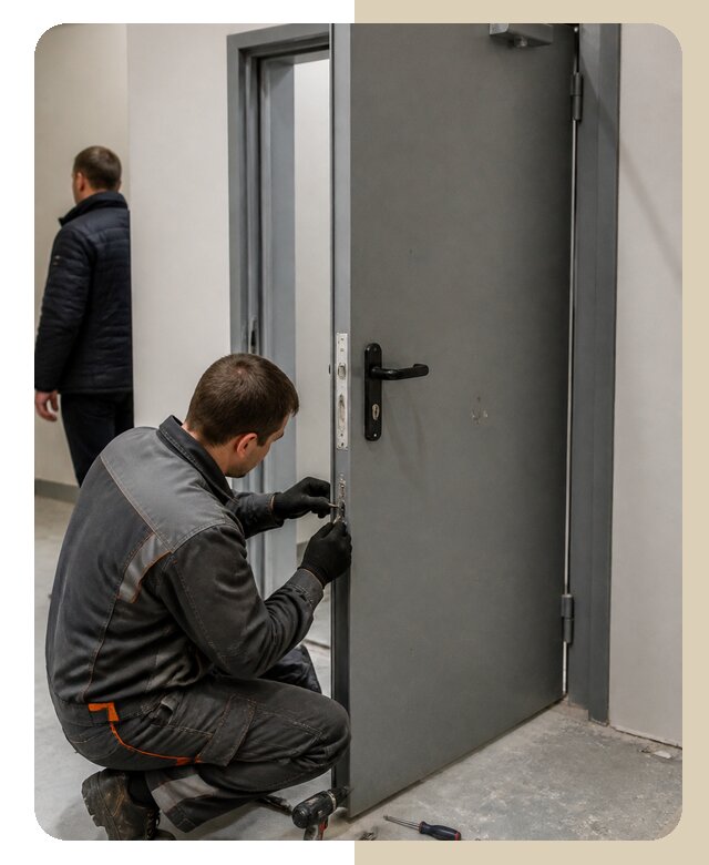 Ремонт противопожарной двери в Прокопьевске по цене 6719 р. | ДвериЛегко-Прк