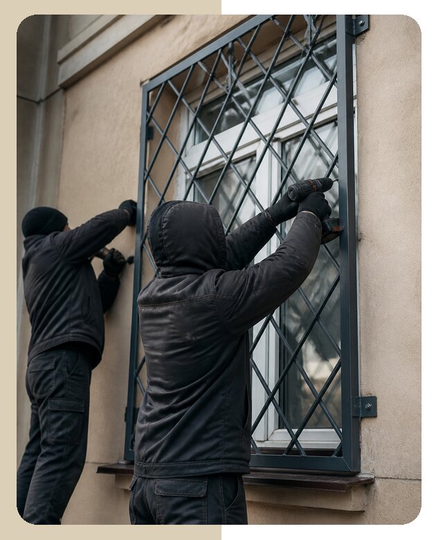 Установка антивандальных решеток на окна в Прокопьевске